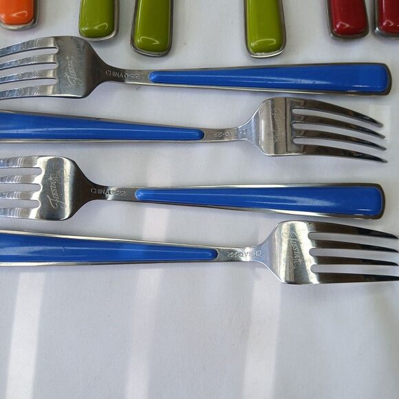 Fiestaware 14 Piece Merengue # 20 Flatware Stainless Silverware - Picture 6 of 6